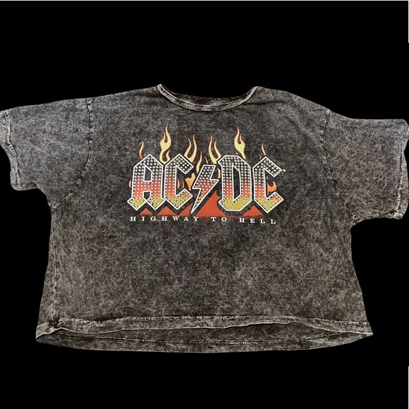 AC/DC | Tops | Acdc Crop Top Large | Poshmark